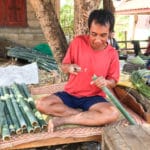 Frangipanier visite village du bambou au Laos - artisanat équitable et authentique - 8