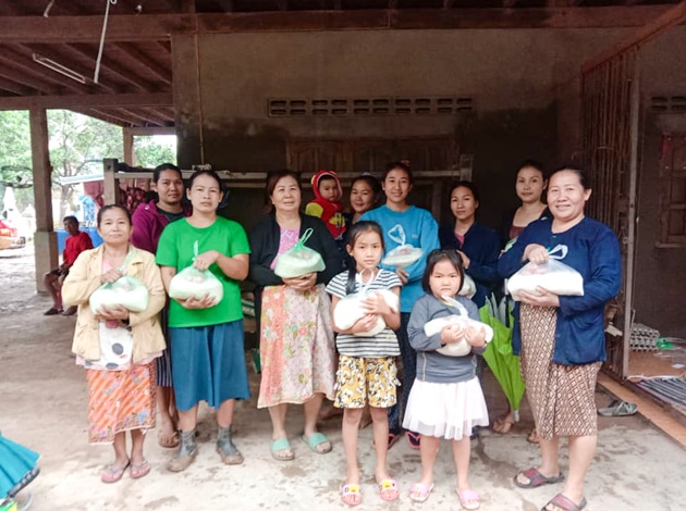 Frangipanier donation riz Laos suite aux inondations automne 2020-12
